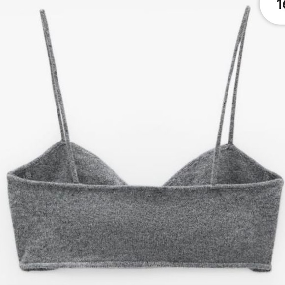 Zara 100% cashmere bralette bra NWT - Picture 3 of 7